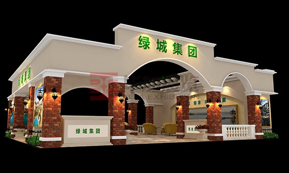 綠城房博會設(shè)計搭建<br> 項(xiàng)目：綠城集團(tuán) 地點(diǎn)：廣州 面積：144m2